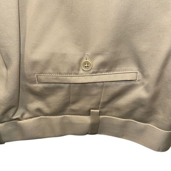 Savane Flat Front Khaki Chino Cotton Pants 46/30 - Picture 4 of 8